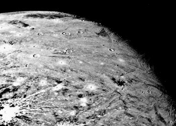 PIA00380: Ganymede At 150,000 Miles