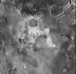 PIA00480: Venus - Impact Crater 'Isabella