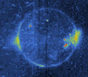 PIA00704: Io Eclipse/Volcanic Eruption