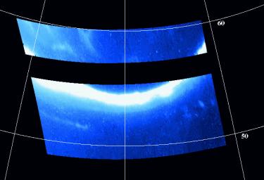 PIA01117: Jupiter's Northern Auroral Oval