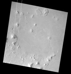 PIA01439: Mars Orbiter Camera Views the "Face on Mars" - Best View from Viking