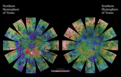 PIA03151: Venus Hemispherical Globes