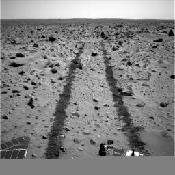 PIA05721: Looking Back, Spirit Sol 90