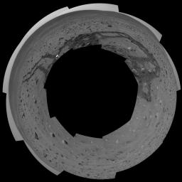 PIA07258: Meandering Tracks on "Husband Hill" (Polar)