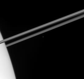 PIA07680: Iceberg Beyond the Rings