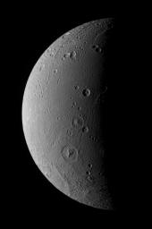 PIA07690: Dione Has Her Faults (Monochrome)