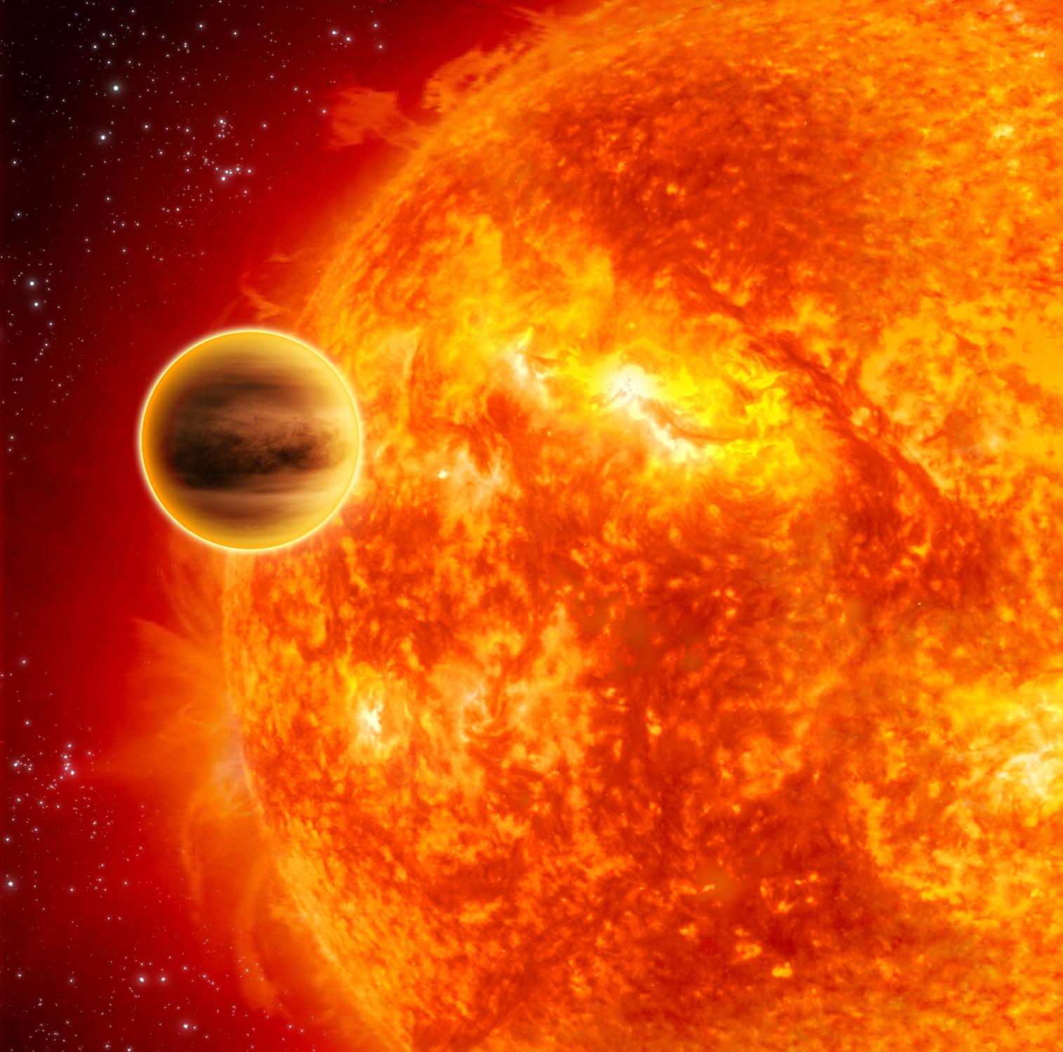 PIA10364: NASA's Spitzer Finds Water Vapor on Hot, Alien Planet (Artist's Concept)