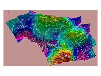 PIA11715: Contour Map of Mars' Surface Beside Phoenix