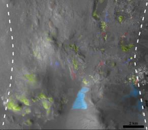 PIA13214: Hydrated Minerals Exposed at Stokes, Northern Mars