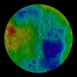 PIA13769: Simulated Vesta from the South Pole