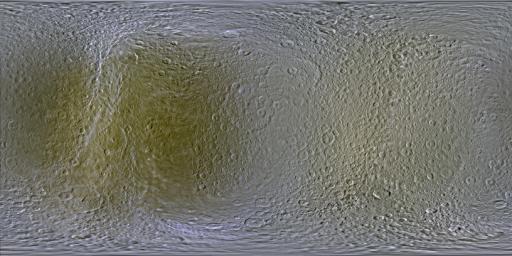 PIA18438: Color Maps of Rhea - 2014