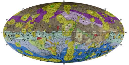 PIA18788: Geological Map of Vesta