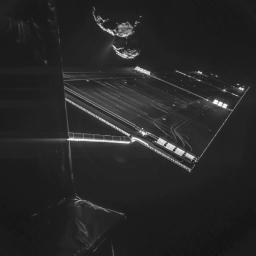 PIA18826: Rosetta Selflessly Offers Beautiful Comet Selfie