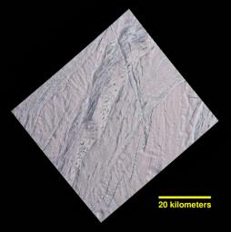 PIA20017: Enceladus Dalmatian Terrain Close-up