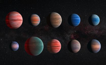 PIA20056: Artist's Impression of "Hot Jupiter" Exoplanets