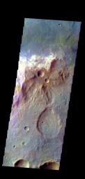 PIA20985: Tyrrhena Terra - False Color