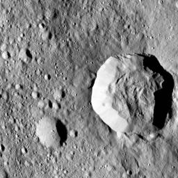 PIA21404: Flow Around a Crater on Ceres