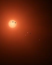 PIA21429: Transit Illustration of TRAPPIST-1