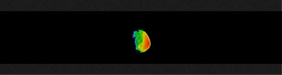 PIA22057: Temperature Gradient on Martian Moon Phobos