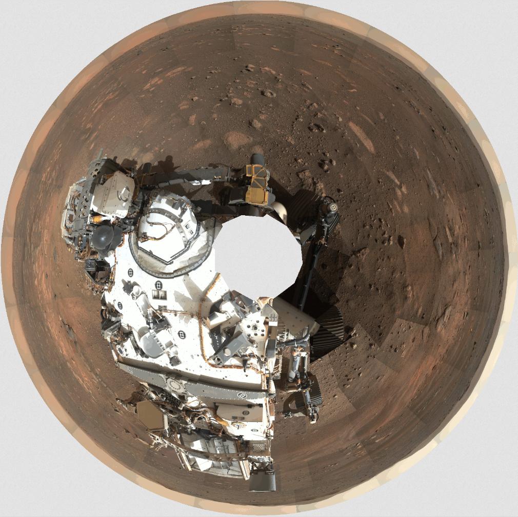 PIA24444: GIF: How Mastcam-Z's 360-Degree Panorama Was Taken