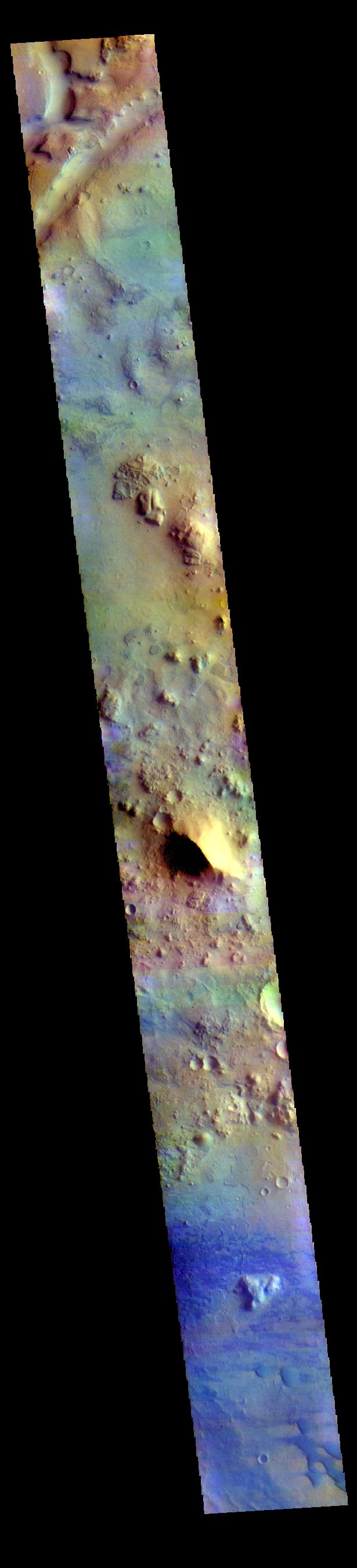 PIA24640: Terra Sabaea - False Color