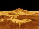 PIA00106: Venus - 3-D Perspective View of Maat Mons