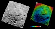 PIA15013: Topography of Vesta's South Polar Region III