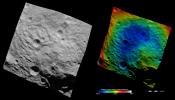 PIA15014: Topography of Vesta's South Polar Region IV