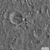 PIA15045: Fresh Crater with Bright and Dark Rays