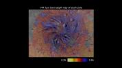 PIA15672: Pyroxene Map of Vesta's South Pole