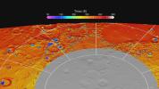 PIA16525: Maximum Surface Temperature near the North Pole