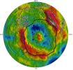 PIA16632: Distribution of Vesta's Dark Materials, Southern View