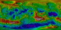 PIA17037: Vesta Topography Map